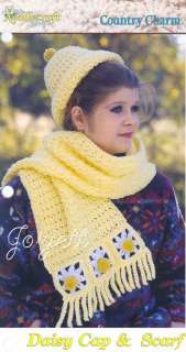 Daisy Hat & Scarf, Crochet Collectors crochet patterns  