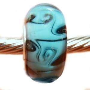  Saphira Murano Glass Bead Fits Chamilia and Pandora 