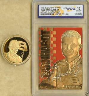 1999 DALE EARNHARDT JR 23 KT GOLD CARD & COIN  