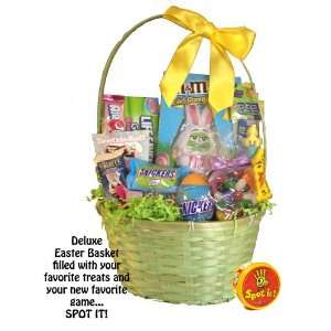 Deluxe Easter Basket Filled with M&M: Grocery & Gourmet Food
