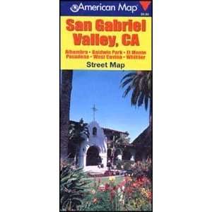  American Map 626332 San Gabriel Valley California Street 