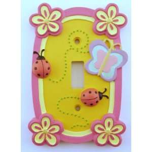  BUTTERFLY ladybug SWITCHPLATE COVER girl kid decor home 