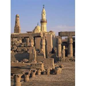  Luxor Temple, and the Minaret of the Abu El Haggag Mosque 