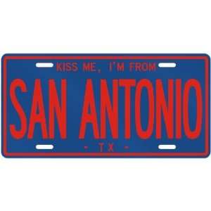   AM FROM SAN ANTONIO  TEXASLICENSE PLATE SIGN USA CITY: Home & Kitchen