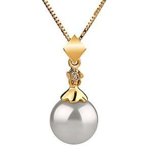   AAA Japanese Akoya 14K yellow gold Pearl Pendant PearlsOnly Jewelry