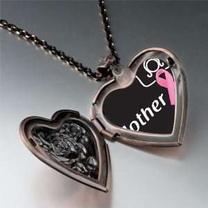   Support Pink Ribbon Pendant Necklace Gifts For Mom Pugster Jewelry