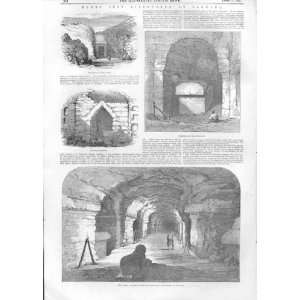  Tomb Discovered At Sakkara 1853 Antique Print