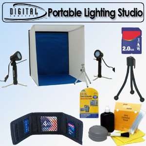 Sakar Portable Lighting Studio With Two 20 Watt Lamps + 1 GB Accessory 