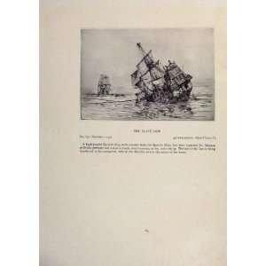   Ships Kinder Thick Sailed Yesterday Plate Ship