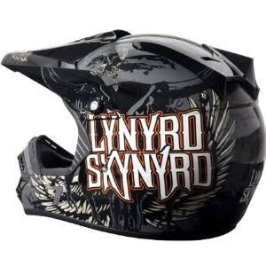   LYNYRD SYNYRD Wing MX Full Face Helmet X Small  Black: Automotive