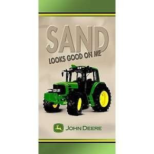  John Deere Sand Looks Good Beach Towel: Home & Kitchen