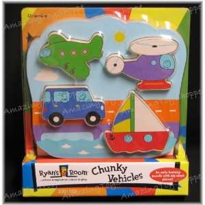  Ryans Room Chunky Vehicles Puzzle Toys & Games