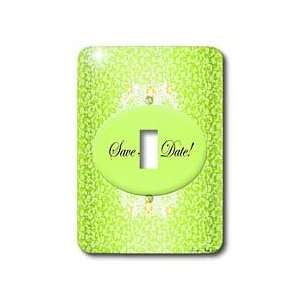 Edmond Hogge Jr Wedding   Green and White Save The Date   Light Switch 