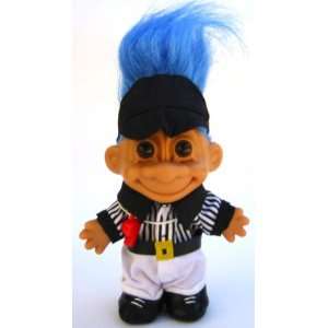  My Lucky REFEREE Troll Doll ~ Blue Hair: Toys & Games