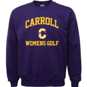  Carroll College Fighting Saints Purple Womens Golf Arch 