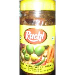Ruchi Mixed Vegetable Pickle with Garlic 300g  Grocery 