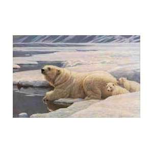  Robert Bateman   Arctic Family Polar Bears Artists Proof 