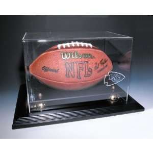  Kansas City Chiefs Nfl Zenith Football Display Case (Cherry 