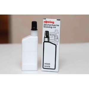  Rotring   Rotring drawing Ink White 23ml.