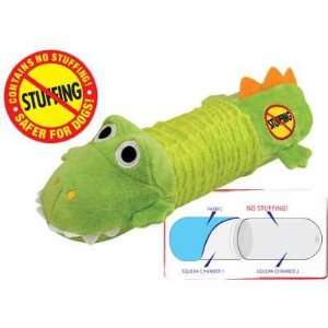  New   Stuffing Free Big Squeak Gator by Petstages: Patio 