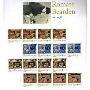  Romare Bearden American Artist Full Sheet of 16 x Forever 