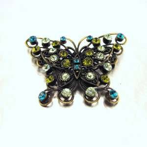    Brooch french touch Les Romantiques turquoise. Jewelry