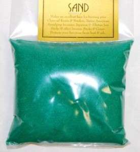 Green Craft Sand for Incense Censers, Rituals, Spells  