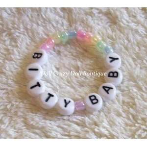    New Personalized Rainbow Name Bracelet for Bitty Baby Baby
