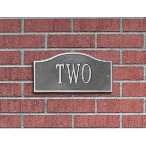One Line Rolling Hills Plaques Mini Wall in Pewter / SilverWhitehall 