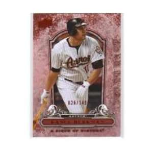  2008 UD A Piece of History Red #40 Lance Berkman   Houston 
