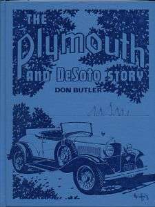 THE PLYMOUTH and DESOTO STORY, BUTLER, NEW 1978 CRESTLINE BOOK $295 