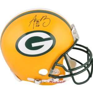   Rodgers Autographed Pro Line Helmet w/Super Bowl XLV MVP Inscription