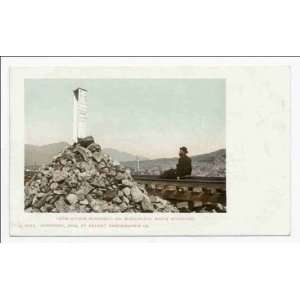  Reprint Lizzie Bourne Monument, White Mtns., N. H 1902 
