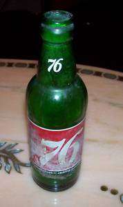 VINTAGE ANTIQUE SODA POP 76 GREEN GLASS BOTTLE RARE  