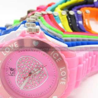   with DATE Unisex Jelly Candy Sports Dial Quartz 13 colors for choose