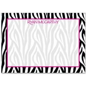  T128 Pretty Pattern Zebra Flat Note Cards
