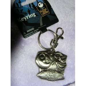   Before Christmas Jack Skellington and Oogie Boogie Pewter Keyring