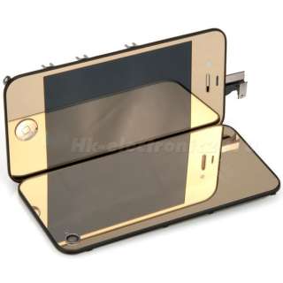 Gold Full Screen Assembly+Housing+Button For Iphone 4G  