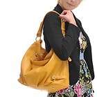 Yellow Genuine Leather Real Leather Tote Shoulder Bag P