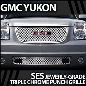  2007 2012 GMC Yukon SES Chrome Punch Grille (Top&Bottom 