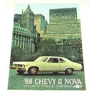  1968 68 Chevrolet CHEVY II NOVA BROCHURE SS Coupe Sedan 