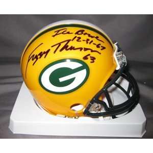 Fuzzy Thurston Signed Packers Mini Helmet   Ice Bowl  