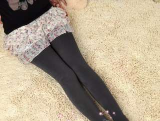 Gray Color Winter Women Leggings Tights Fleece Warm Pants R1  