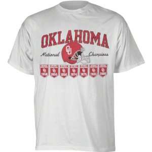  Oklahoma Sooners White Show Us Your Rings T Shirt Sports 