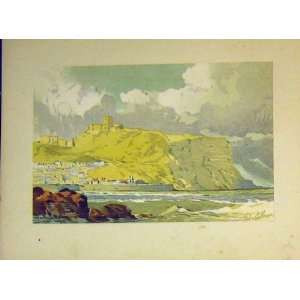   Sea Side Cliffs Houses C1890 Vere Foster Water Colour: Home & Kitchen