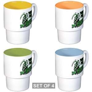  Stackable Coffee Mugs (4) Marijuana Dont Fear The Reefer 