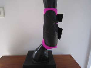 Horse Exercise & Jumping Boots Pink & Black AUSTRALIAN MADE Choose 