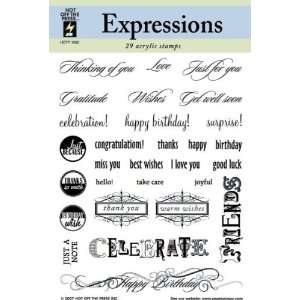  CLEAR STAMPS EXPRESSIONS Patio, Lawn & Garden