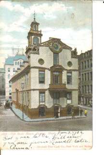 Old State House Boston Mass MA old 1900s postcard  