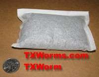 FRESH WORM CASTING TEA BAG ~2OZ TO 5 GALLON FERTILIZER  